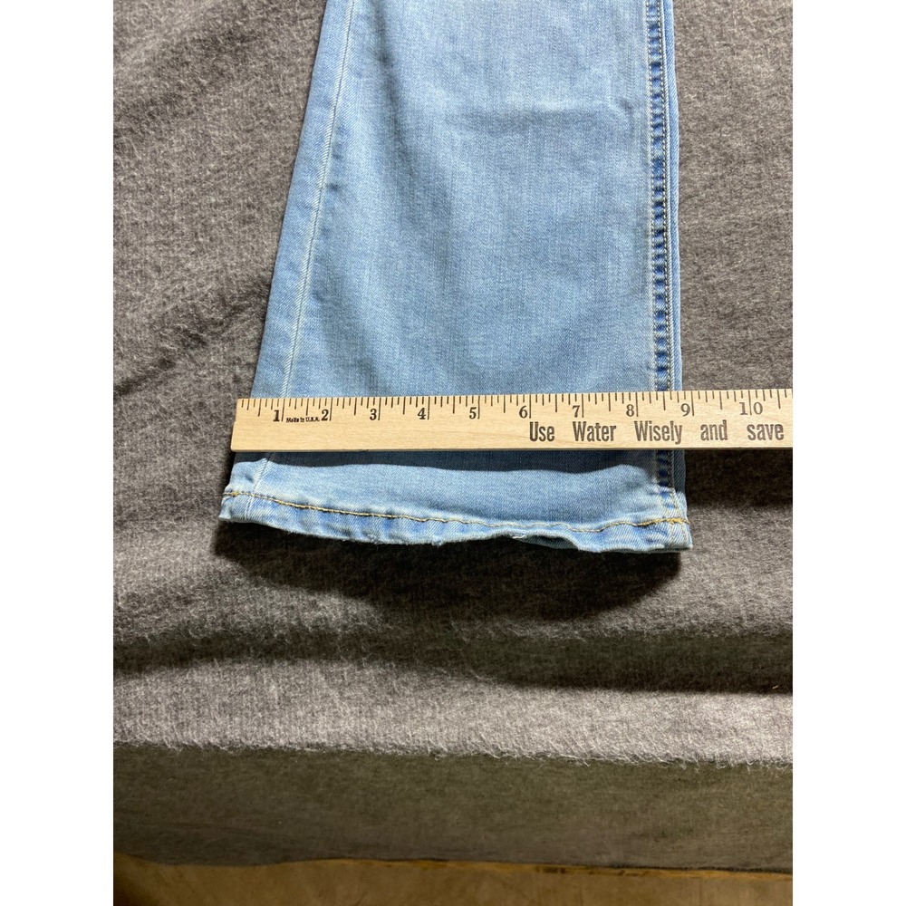 Aeropostale Mid Rise Flare Jeans Indie Light Wash Blue Denim 000 LXSFBA195 - Picture 5 of 10